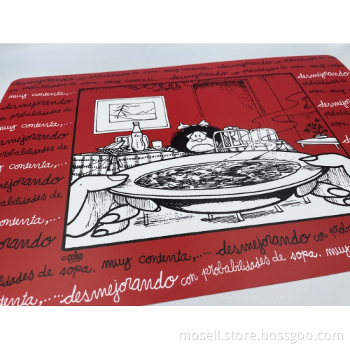 Cute Cartoon Character PVC Plastic Meal Mat